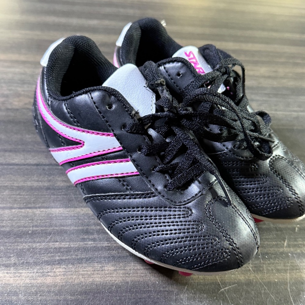 Starter Kids Soccer Cleats Black Pink Size 12 Youth Athletic‎ Football Shoes